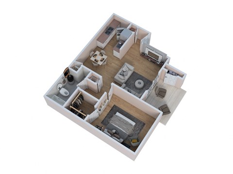 bedroom floor plan of a 2100 sq ft studio